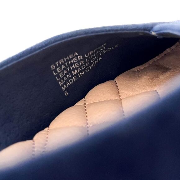 Birdies Suede Womens Ballet Flats Shoes Size 6 Blue Pointed Toe Slip On Leather - Picture 10 of 10